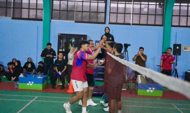 Ikuti Kejuaraan Bulutangkis HUT ke-54 KORPRI, Kementerian ATR/BPN Melaju ke Semifinal