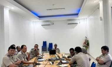 Perkuat Sinergi, Kantor Pertanahan Kota Jayapura Ikuti Rapat Pembukaan Pelayanan Pertanahan TA 2026