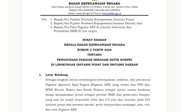 BKN Terbitkan Aturan Terbaru: Penggunaan Seragam Batik Korpri ASN 2026