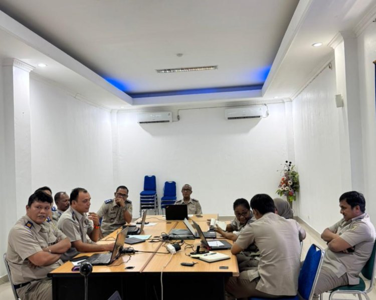 Perkuat Sinergi, Kantor Pertanahan Kota Jayapura Ikuti Rapat Pembukaan Pelayanan Pertanahan TA 2026