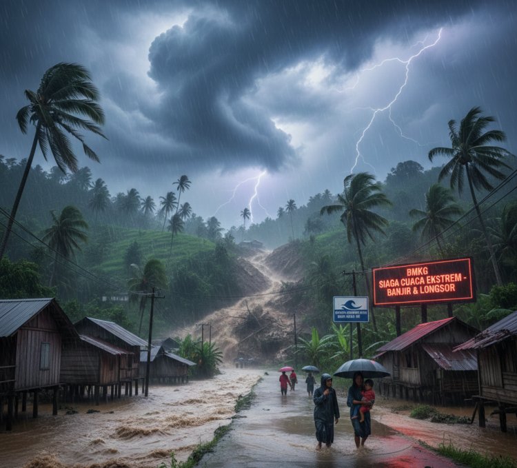 BREAKING NEWS: Indonesia Siaga Cuaca Ekstrem, Monsun Asia Picu Hujan Lebat di Puncak Musim Penghujan