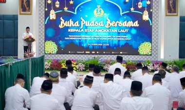 Berikan Tausiah di Buka Bersama KASAL, Menteri Nusron: Negara Besar Mampu Ciptakan Rasa Aman