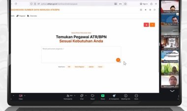 Optimalkan Pengelolaan Pegawai, Kantah Kota Jayapura Ikuti Sosialisasi Aplikasi Dashboard SDM