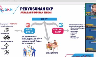 Wujudkan ASN Profesional, Kantor Pertanahan Kota Jayapura Ikuti Sosialisasi E-Kinerja BKN