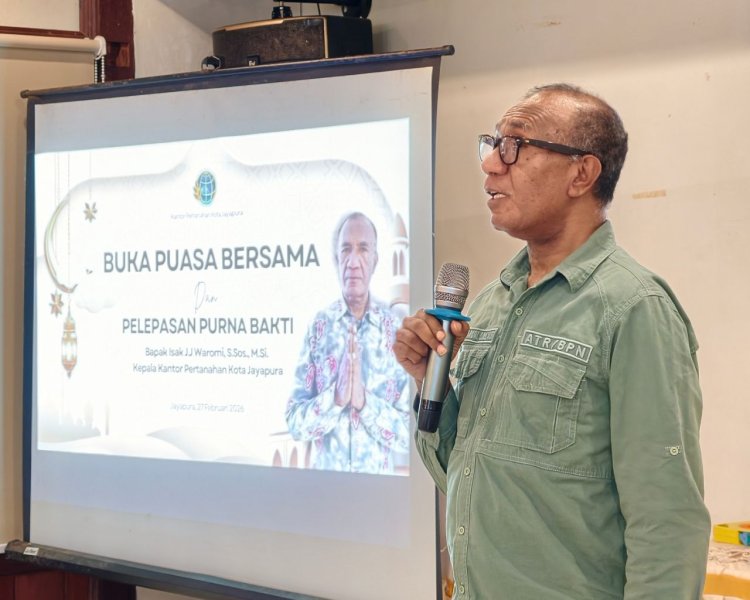 Penuh Haru, Kantor Pertanahan Kota Jayapura Lepas Purna Tugas Sang Nahkoda