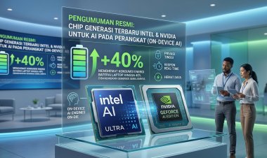 Era Baru Komputasi: Intel dan NVIDIA Luncurkan Arsitektur Chip Khusus AI, Baterai Laptop Kini 40% Lebih Awet