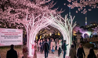 Pesona Hanami 2026: Puncak Mekar Sakura di Jepang Hadirkan Sensasi Malam Interaktif yang Ramah Lingkungan