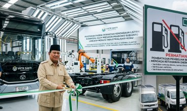 Akselerasi Industri Hijau, Presiden Prabowo Resmikan Pabrik Kendaraan Listrik Komersial Pertama di Magelang
