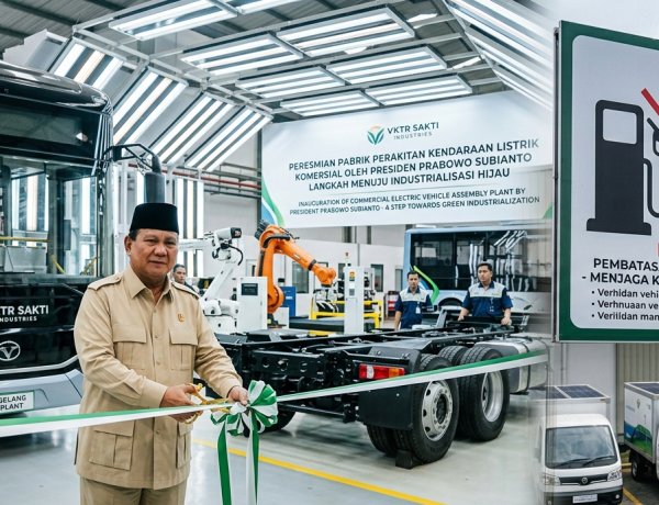 Akselerasi Industri Hijau, Presiden Prabowo Resmikan Pabrik Kendaraan Listrik Komersial Pertama di Magelang