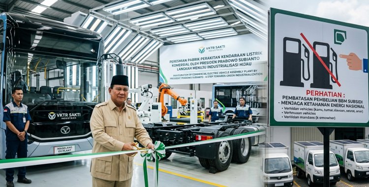 Akselerasi Industri Hijau, Presiden Prabowo Resmikan Pabrik Kendaraan Listrik Komersial Pertama di Magelang