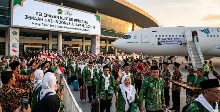 Labbaikallahumma Labbaik: Kloter Pertama Jemaah Haji Indonesia Resmi Diberangkatkan Menuju Tanah Suci