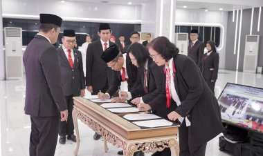 Menteri ATR/Kepala BPN Lantik 84 Pejabat Administrator, Bentuk Reformasi SDM dan Rotasi Jabatan