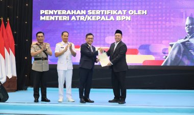 Serahkan Sertipikat Hak Pakai untuk Lemhannas RI, Menteri Nusron: Perkuat Kepastian Hukum Aset Negara