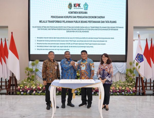 Kementerian ATR/BPN dan KPK Jadikan Sulut Lokasi Percontohan Transformasi Pelayanan Publik di Bidang Pertanahan
