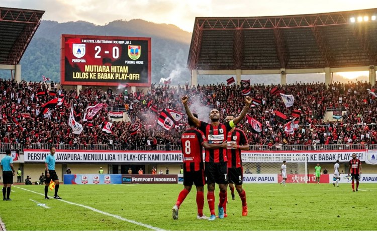 Tekuk Persiku Kudus 2-0, Persipura Jayapura Amankan Tiket Babak Play-Off Promosi