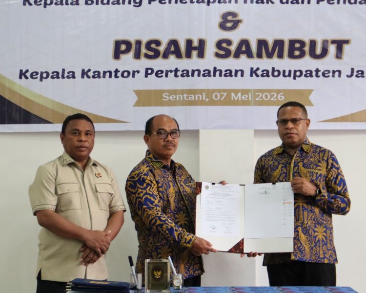 Sinergi dan Penyegaran Organisasi: Kepala Kantah Kota Jayapura Hadiri Sertijab di Kabupaten Jayapura
