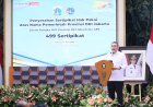 DKI Jakarta HUT ke-499, Wamen Ossy Serahkan 499 Sertipikat ke Gubernur Pramono Anung
