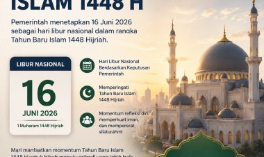 PEMERINTAH TETAPKAN 16 JUNI 2026 SEBAGAI HARI LIBUR NASIONAL TAHUN BARU ISLAM 1448 HIJRIAH