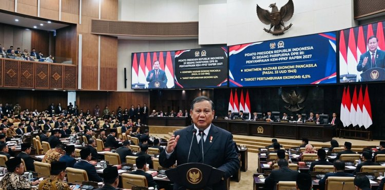 Sampaikan KEM-PPKF RAPBN 2027, Presiden Prabowo Tegaskan Komitmen 'Mazhab Ekonomi Pancasila' dan Target Pertumbuhan 6,5%