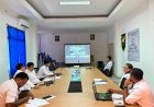 Akselerasi Program Strategis, Kantah Kota Jayapura Ikuti Monev PTSL dan Lintor Bersama Kanwil BPN Papua