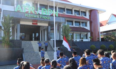 Upacara Hari Lahir Pancasila BPN Se-Jayapura Raya: Komitmen Mengamalkan Nilai Luhur Lewat Pelayanan Publik