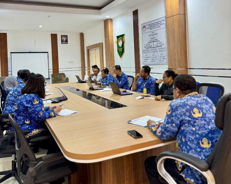 Optimalkan Pelayanan Publik, Kantor Pertanahan Kota Jayapura Gelar Rapat Koordinasi Internal dan Evaluasi Kinerja