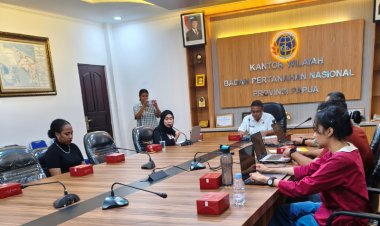 Seksi Penataan dan Pemberdayaan Kantor Pertanahan Kota Jayapura Ikuti Sosialisasi Pengembangan Aplikasi SIGNata