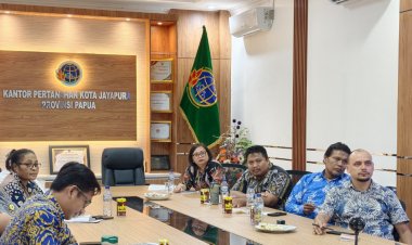 Kantor Pertanahan Kota Jayapura Ikuti Monitoring dan Evaluasi PTSL Tahun 2026 serta Percepatan Penyelesaian PDDM