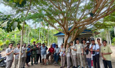 Satgas Fisik dan Satgas Yuridis Kantor Pertanahan Kota Jayapura Laksanakan Rutinitas Lapang PTSL di Skouw Mabo
