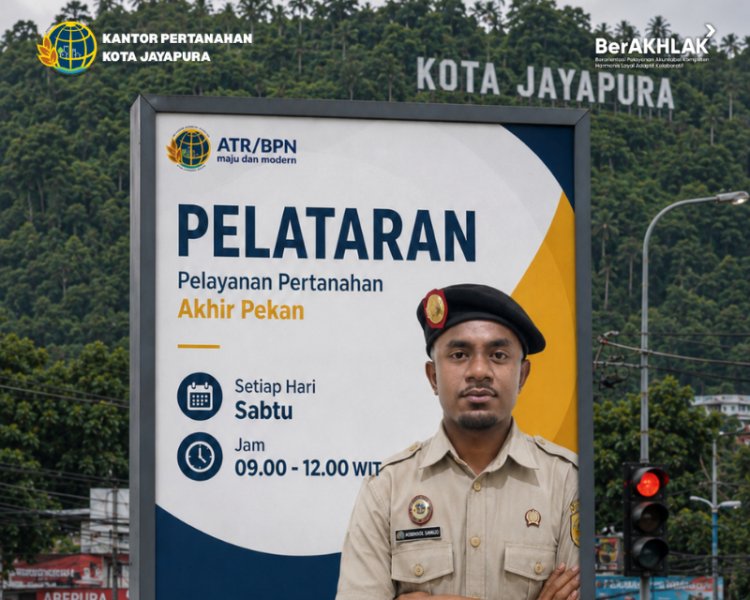 Kantor Pertanahan Kota Jayapura Hadirkan PELATARAN, Layanan Pertanahan di Akhir Pekan