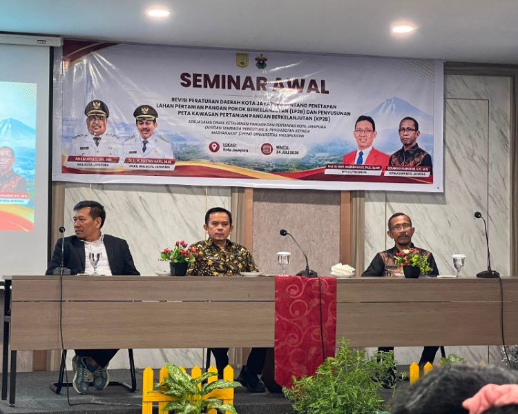 Kota Jayapura Hadiri Seminar Awal Revisi Perda LP2B dan Penyusunan Peta KP2B