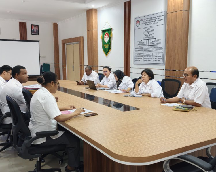Monitoring dan Evaluasi Seksi Penetapan Hak dan Pendaftaran Tanah oleh Kanwil BPN Provinsi Papua