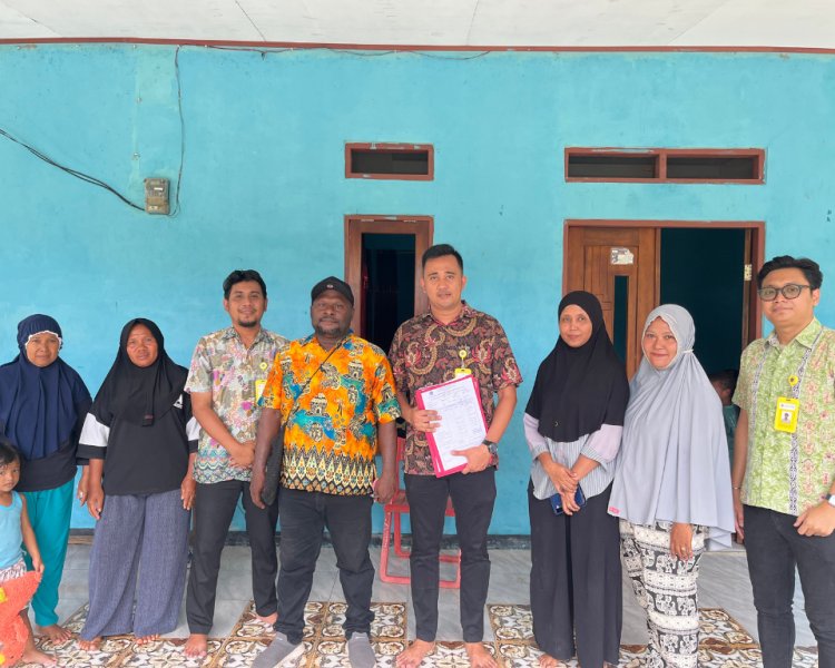 Satgas Yuridis PTSL Kantor Pertanahan Kota Jayapura Laksanakan Pengumpulan Data Yuridis di Kampung Skouw Mabo