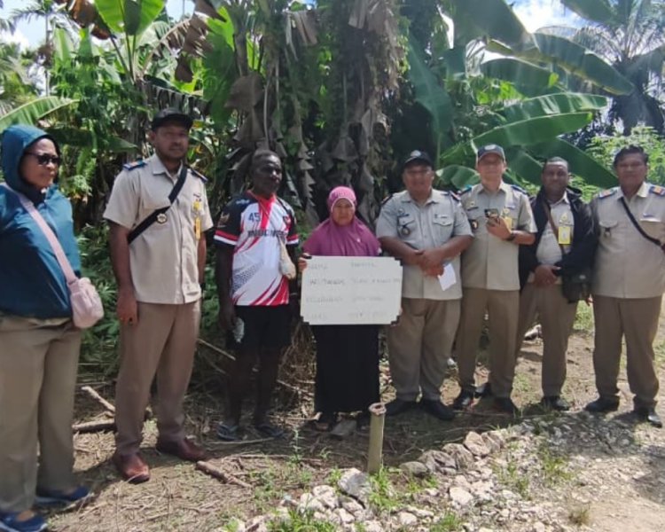 Kantor Pertanahan Kota Jayapura Laksanakan Pemeriksaan Tanah PTSL 2026 di Kampung Skouw Mabo
