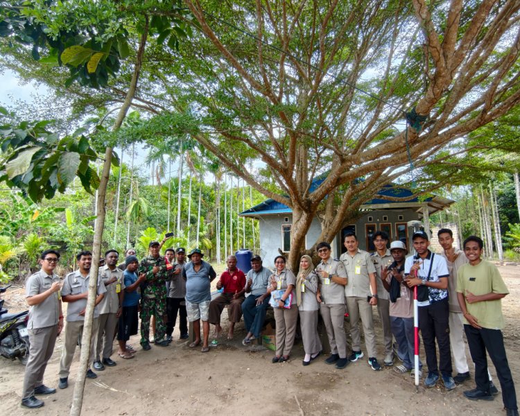 Satgas Fisik dan Satgas Yuridis Kantor Pertanahan Kota Jayapura Laksanakan Rutinitas Lapang PTSL di Skouw Mabo