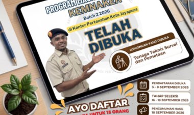 Kantor Pertanahan Kota Jayapura Buka Kesempatan Magang Nasional Kemnaker Batch 2 Tahun 2026
