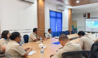 Percepat Capaian Program Strategis Nasional, Kantah Kota Jayapura Ikuti Monev Kanwil BPN Papua