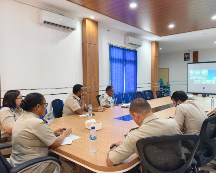 Percepat Capaian Program Strategis Nasional, Kantah Kota Jayapura Ikuti Monev Kanwil BPN Papua
