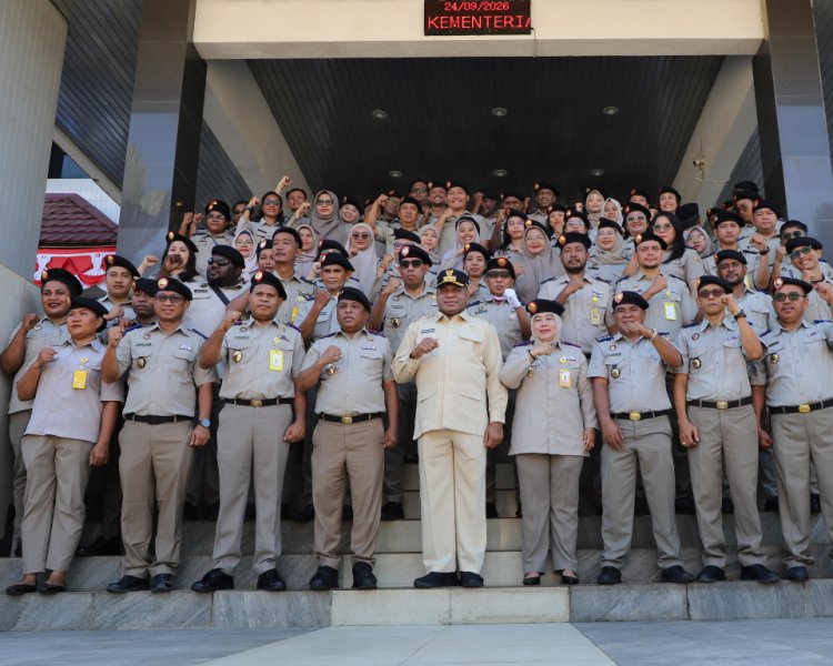 Kantah Kota Jayapura Ikuti Upacara HANTARU 2026 dan Peringatan 66 Tahun UUPA