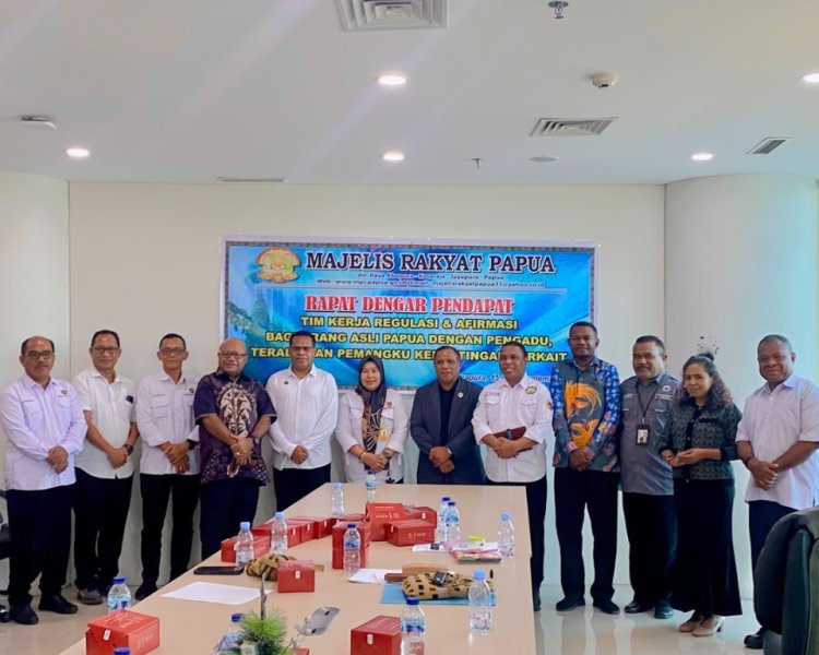 Kantor Pertanahan Kota Jayapura Hadiri Rapat Dengar Pendapat Bersama MRP Provinsi Papua