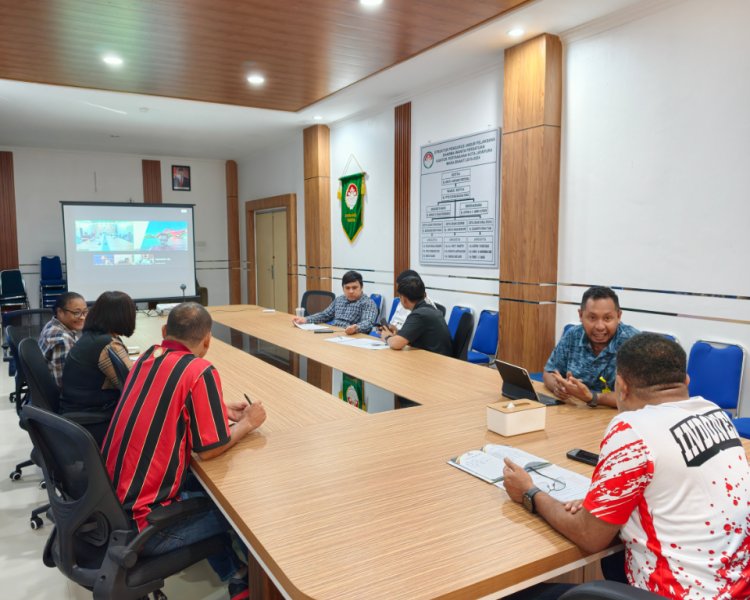 Kantor Pertanahan Kota Jayapura Ikuti Monitoring dan Evaluasi PTSL Tahun 2026