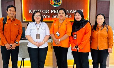 Kantor Pertanahan Kota Jayapura Terima Pendampingan Pengisian Survei Sosial Ekonomi Keluarga dari BPS