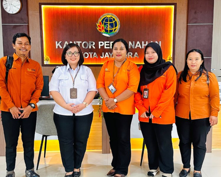 Kantor Pertanahan Kota Jayapura Terima Pendampingan Pengisian Survei Sosial Ekonomi Keluarga dari BPS